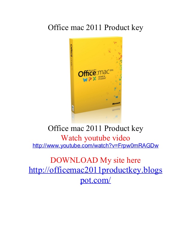 download microsoft office 2011 for mac without product key